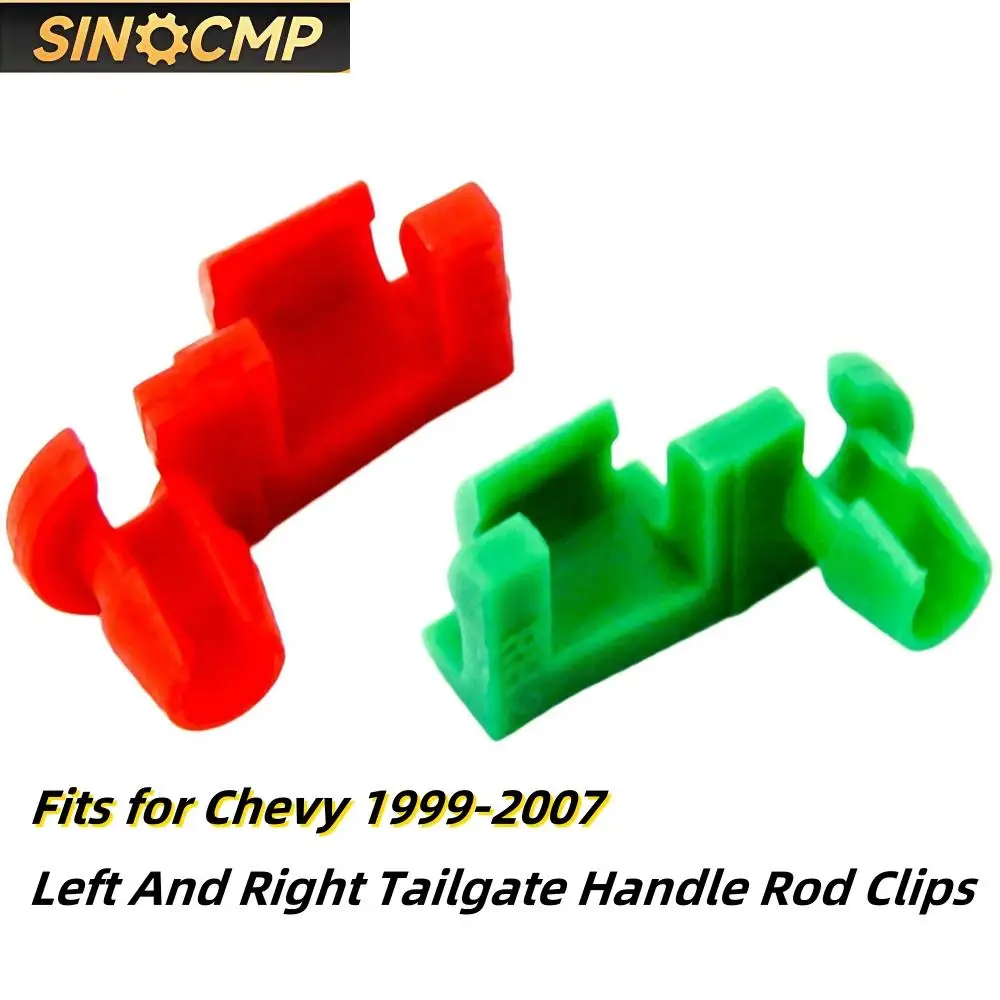 

88981031 88981030 Left Right Plastictailgate Handle Rod Clip Fit For Silverado Sierra 1999-2007 Automotive Interior Parts 2Pcs