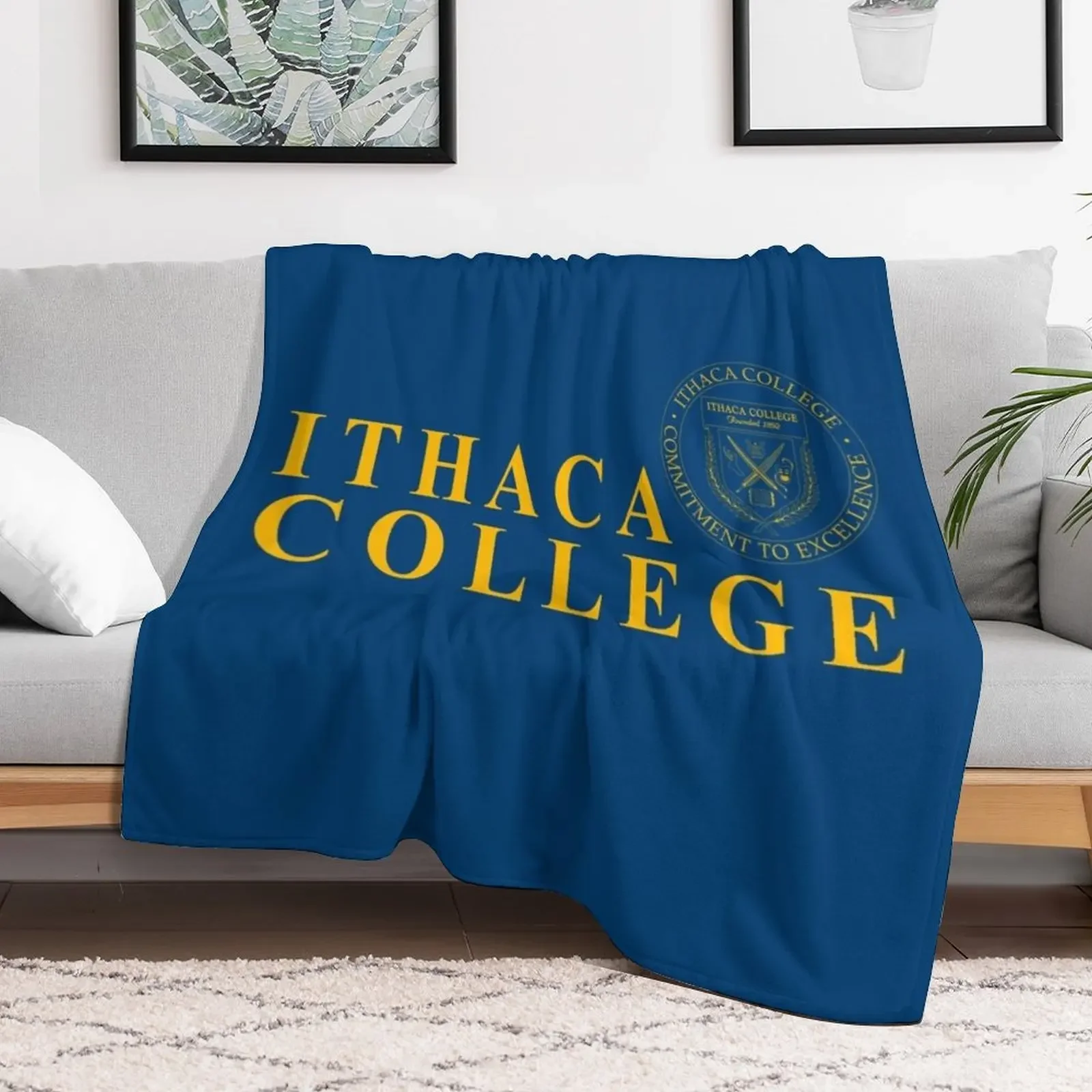 Ithaca College 2 Throw Blanket Hairys For Decorative Sofa Summer Beddings Blankets