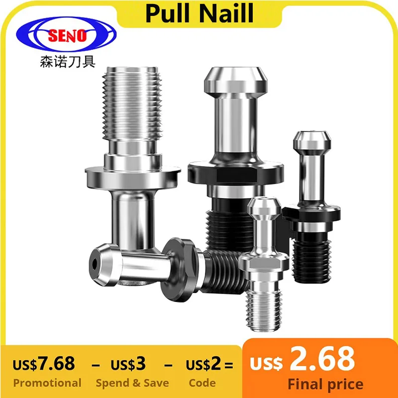 Senso BT30 BT40 BT50 ISO20 ISO25 ISO30 SK30 SK40 CAT40 CAT50 NBT30 Pull Stud CNC BT ISO SK CAT Pull Nails per mandrino portautensili