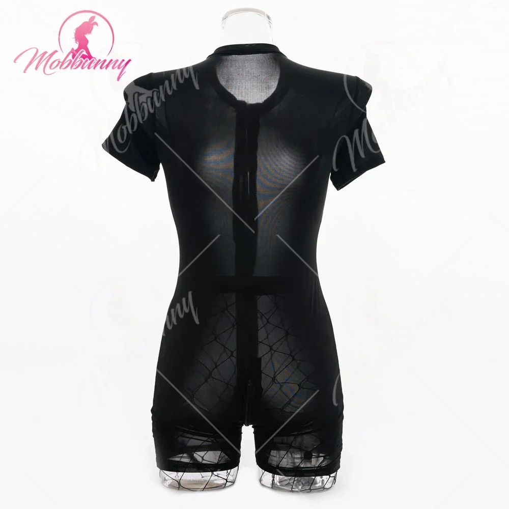

USA Stock- MOBBUNNY Women Sexy Lingerie Bodysuit Zip-Up Style One Size
