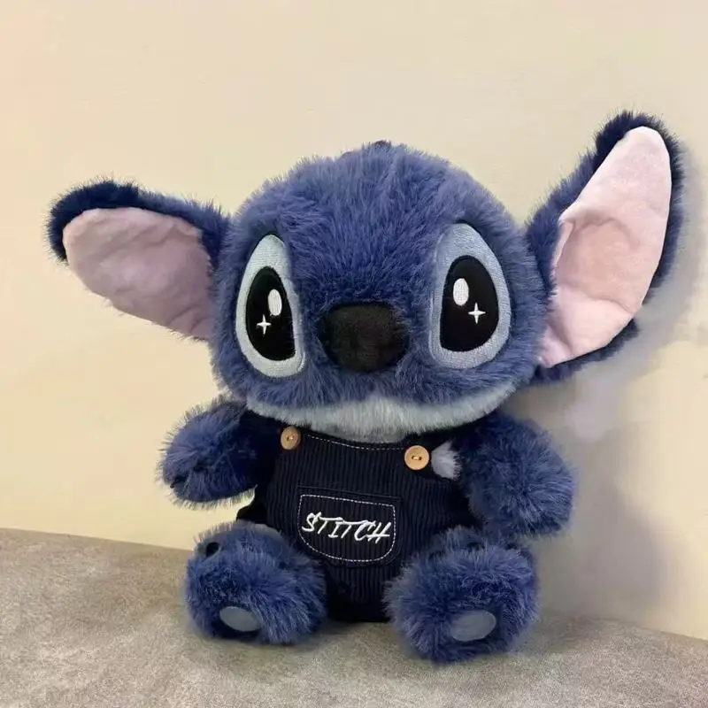 

Новая толстовка, плюшевая игрушка Stitch, штаны на подтяжках, кукла, кукла, детский рождественский подарок