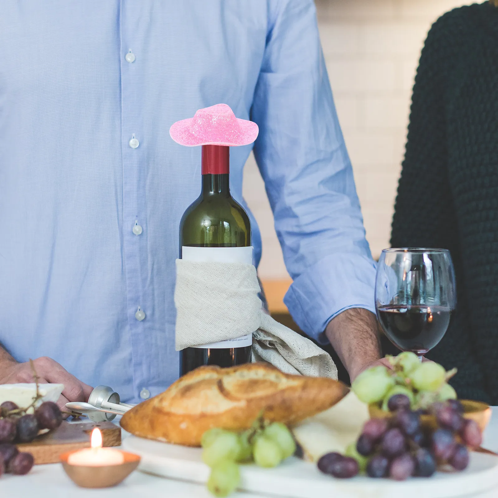 10Pcs Small Western Hat Miniature Ornament for Dollhouse Supplies Room Wall Decor Craft Projects Birthday Party Theme