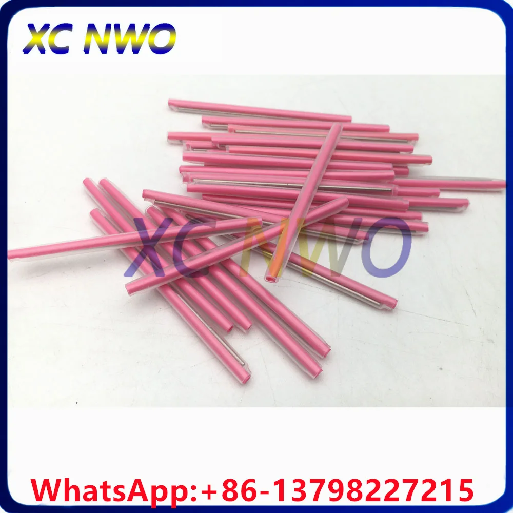 1000pcs/Lot,pink/yellow/black Colors Fiber Optic Fusion Splice Protection Sleeves Colorful Heat Shrinkable Tube OD1.2*45/50/60mm