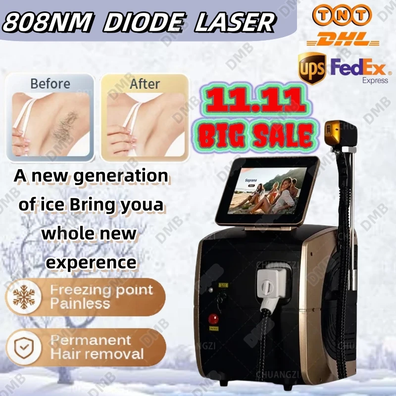 Double 11 Sales diode 808 Hair Removal Machine Painless Beautiful Whole Body Skin Rejuvenation 3 Wavelengths HAIR REMO