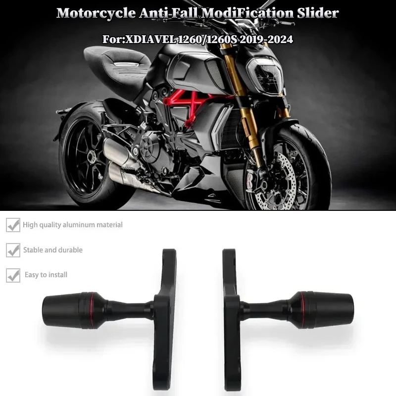 

Motorcycle Falling Protection Frame Slider Fairing Guard Anti Crash Pad Protector For DUCATI XDIAVEL 1260 1260S 2019-2024 2023