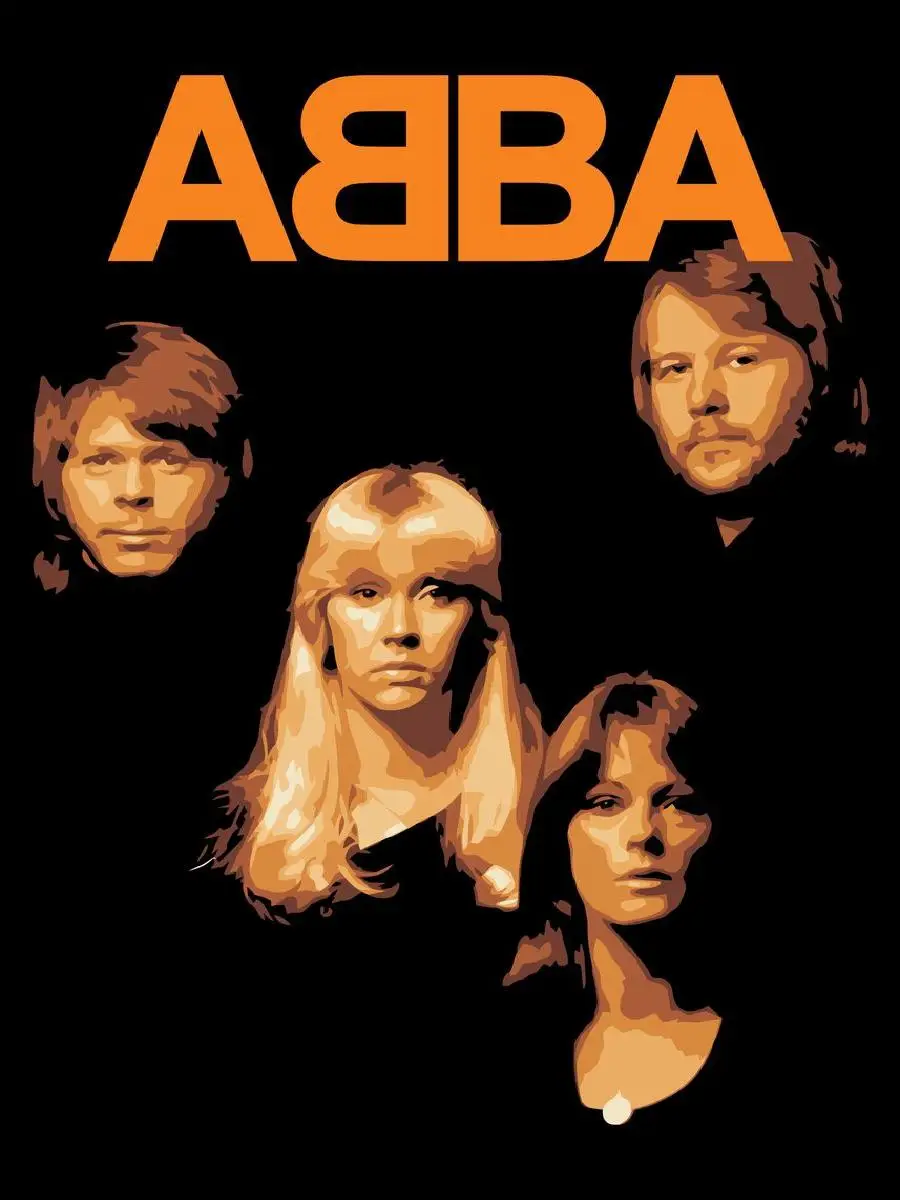 ABBA فرقة الموسيقى الكلاسيكية الرجعية المشارك يطبع خمر جدار ديكور فني لمجموعة الثقافة المكتب المنزلي #2