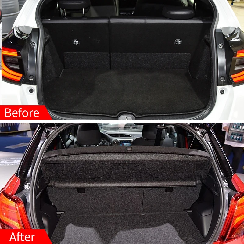 

Для Toyota Yaris L 2012-2019 невыдвижная крышка багажника багажник багажник анти-подглядывающая автомобильные аксессуары для интерьера