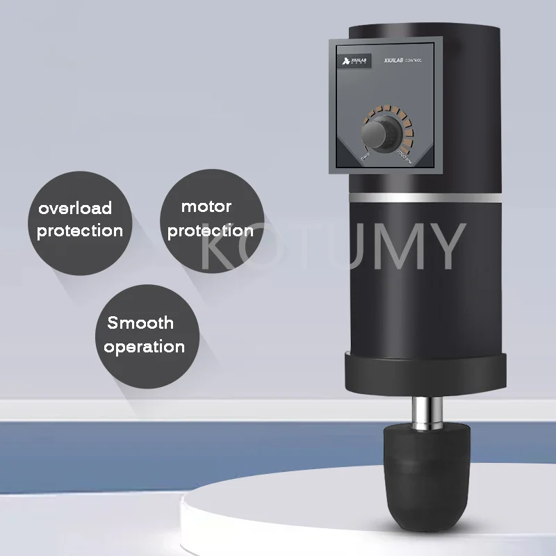 المتجر الرسمي خلاط مختبر محرك كهربائي شاشة ديجيتال محرك علوي قابل للتعديل ارتفاع معدات المختبرات 110 فولت إلى 220 فولت