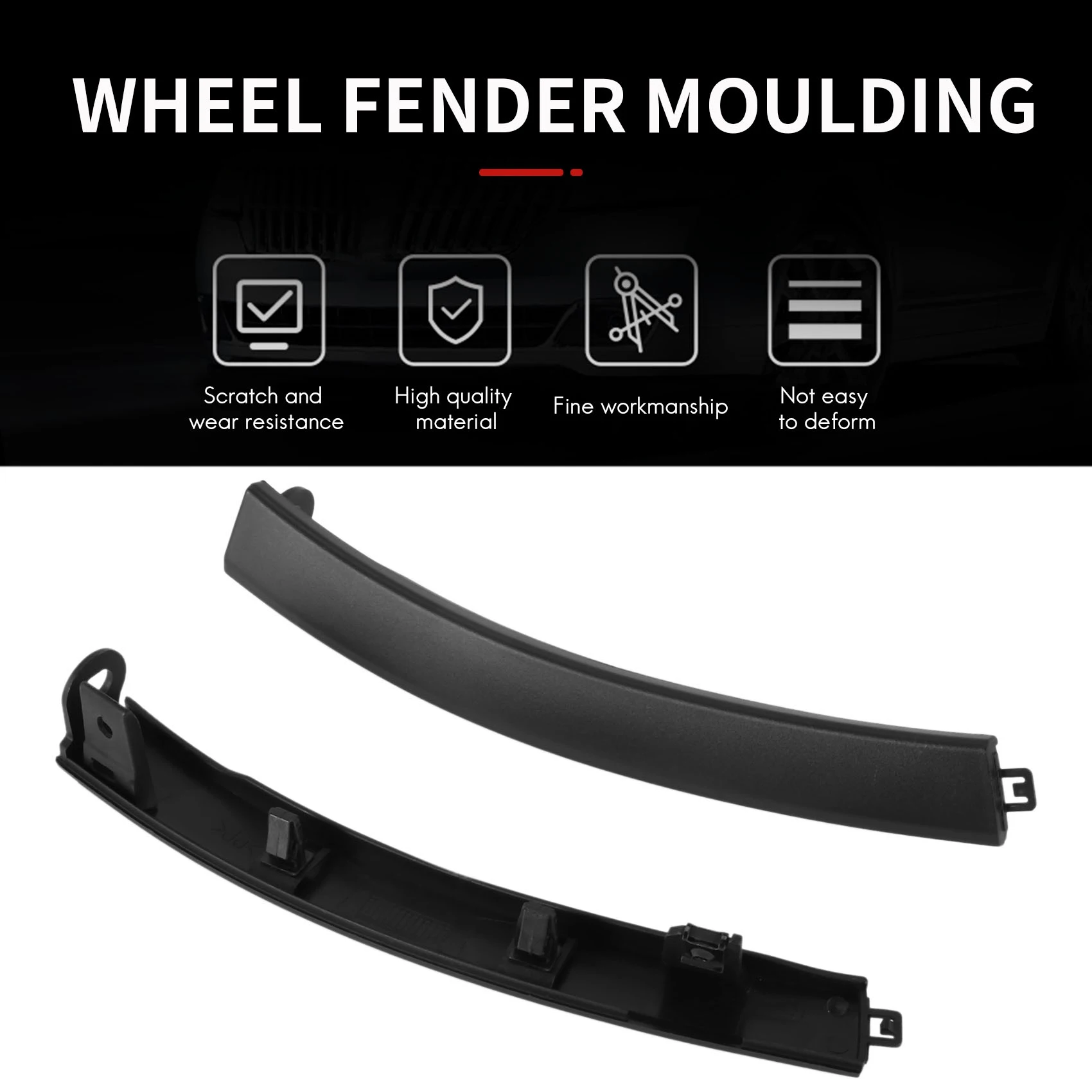 Trim cetakan Fender roda Bumper depan, untuk Honda CRV 2007-2011 71108-SWA-000 71103-SWA-000 2 buah