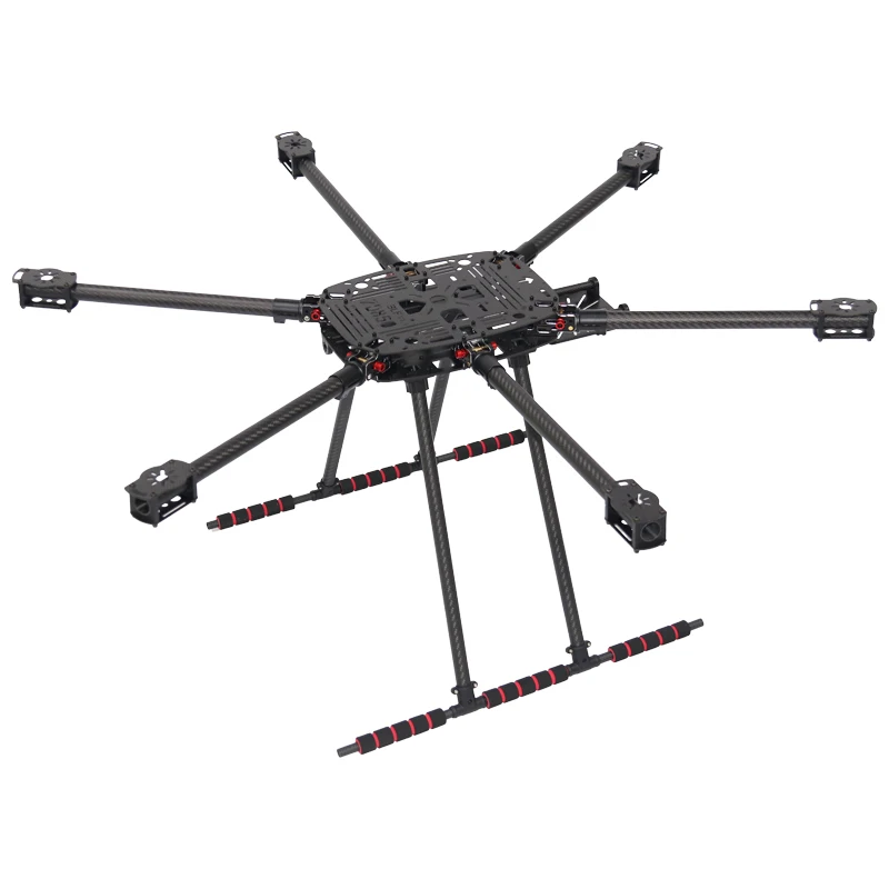 RCTOSKY ZD850 Full Carbon Fiber ZD 850 Frame Kit with Unflodable Landing Gear Foldable Arm for FPV DIY Aircraft Hexacopter