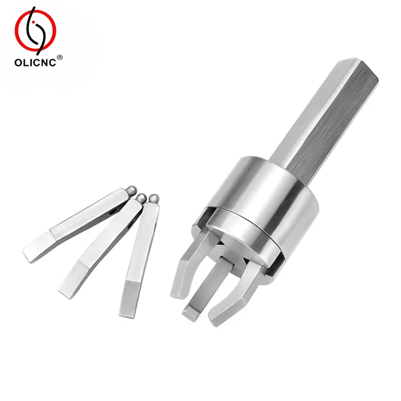 Three Claws Back Puller16/20/25/32mm Automatic Square Round Bar 3 Jaws CNC Lathes Back-Pull Extractor For Lathe Drawing Tool