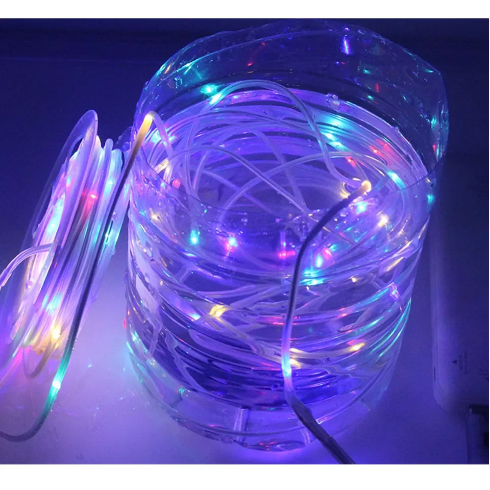 13 keys remote control pipe copper wire lamp battery box copper wire water pipe string light decoration lantern holiday Christma