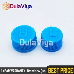 2 PCS R134a R12 Service Port Valve Dust Cap Car Vehicle Air Conditioning A/C Service Valve Dust Cap Cover High/Low