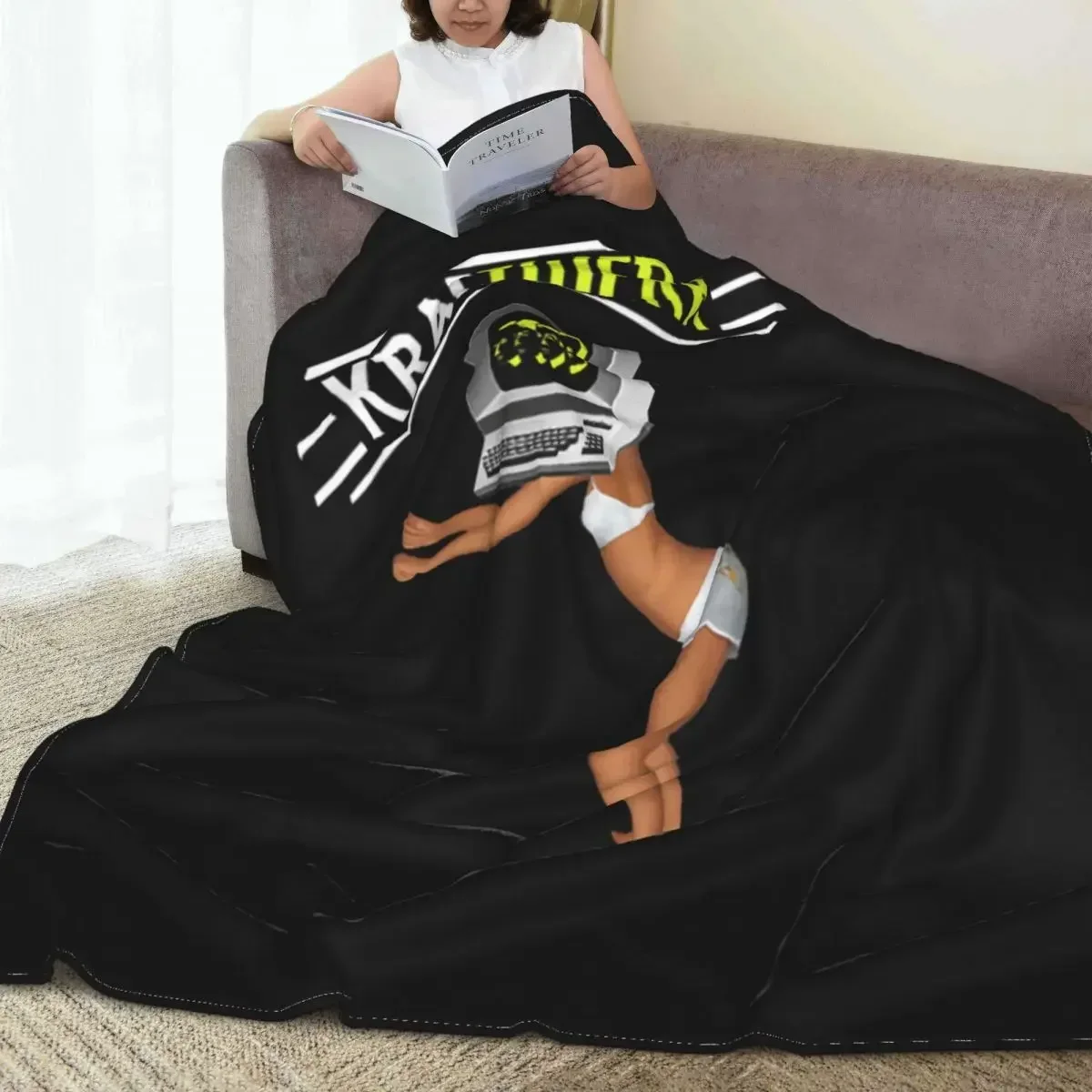 

Pattern Baby Blanket 3D Printed Graphics German Kraftwerk Band Bed Sofa Picnic Home Decor Comfortable Warm Throw Blankets Kids