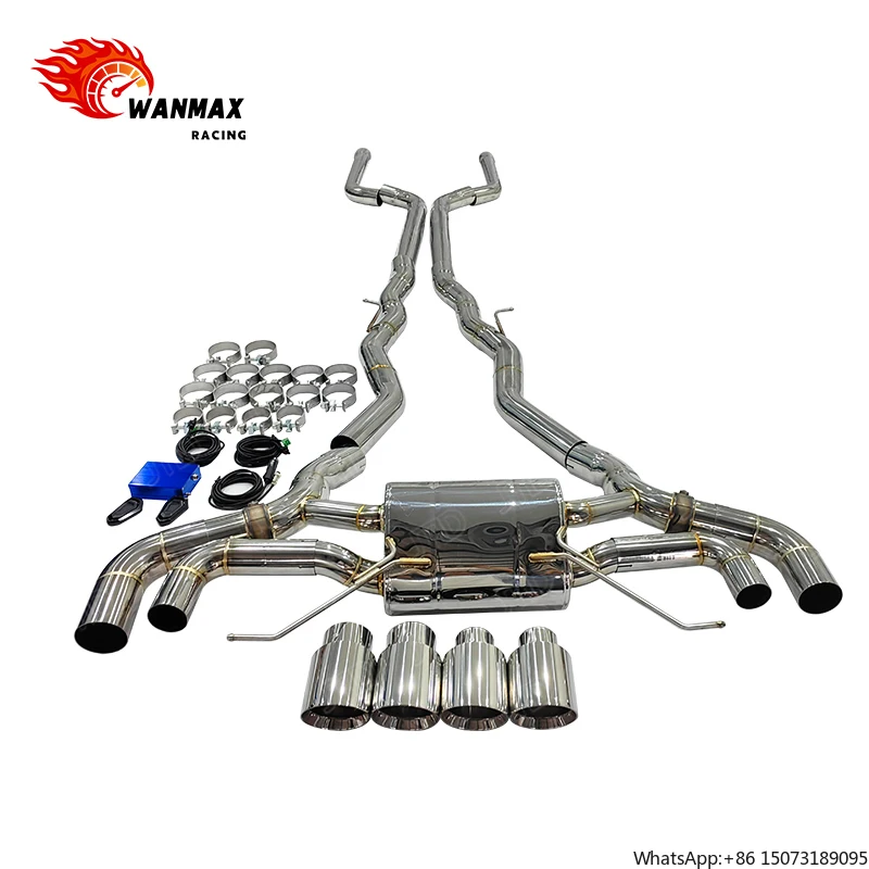 

304 Stainless Steel Catback Muffler Valvetronic Exhaust System for 2019+ M8 F91 F92 F93 Exhaust