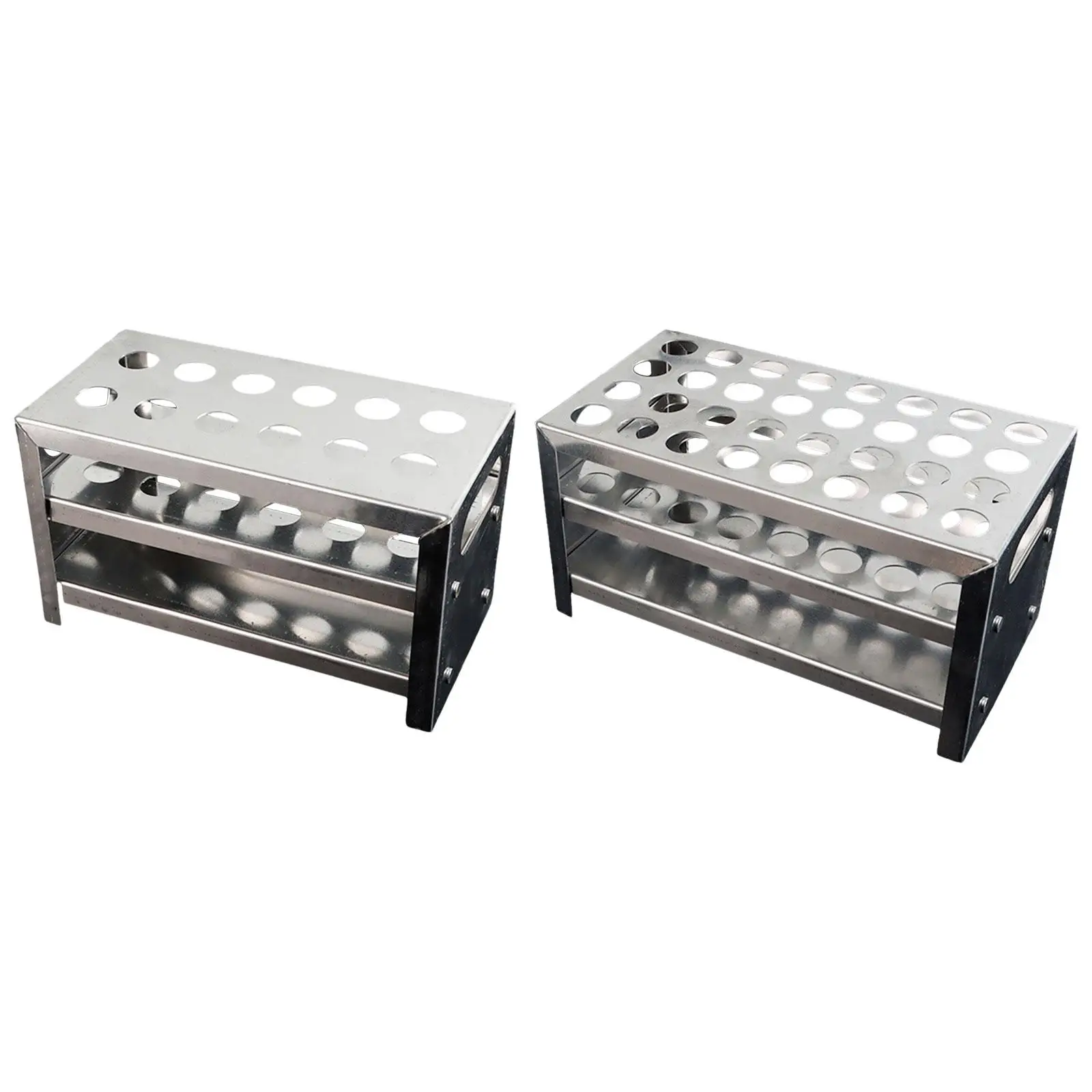 Sampling Tube Storage Rack 12 Holes Multipurpose Stable Aluminum Test Tube Stand Tube Storage Organizer