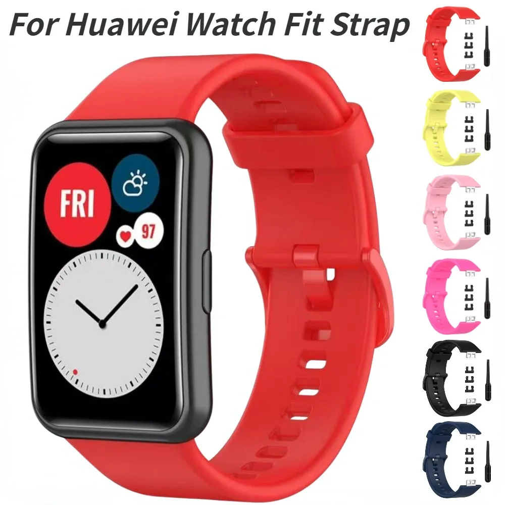 

Same color Buckle Strap for Huawei Watch Fit Original Replaceable Wristband SmartWatch Bracelet for Huawei Watch Fit Accessories