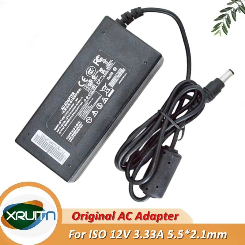 

Genuine ISO 12V 3.33A 5.5mm x 2.1mm 40W AC Adapter Charger PSU KPA-040F Power Supply