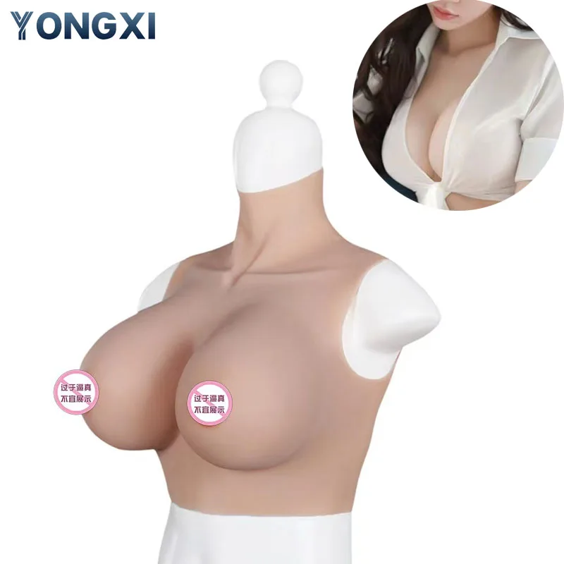 

YONGXI Huge Realistic Shemale Fake Boobs False Breast Forms Crossdressers For Drag s Mastectomy Transgender Cosplay