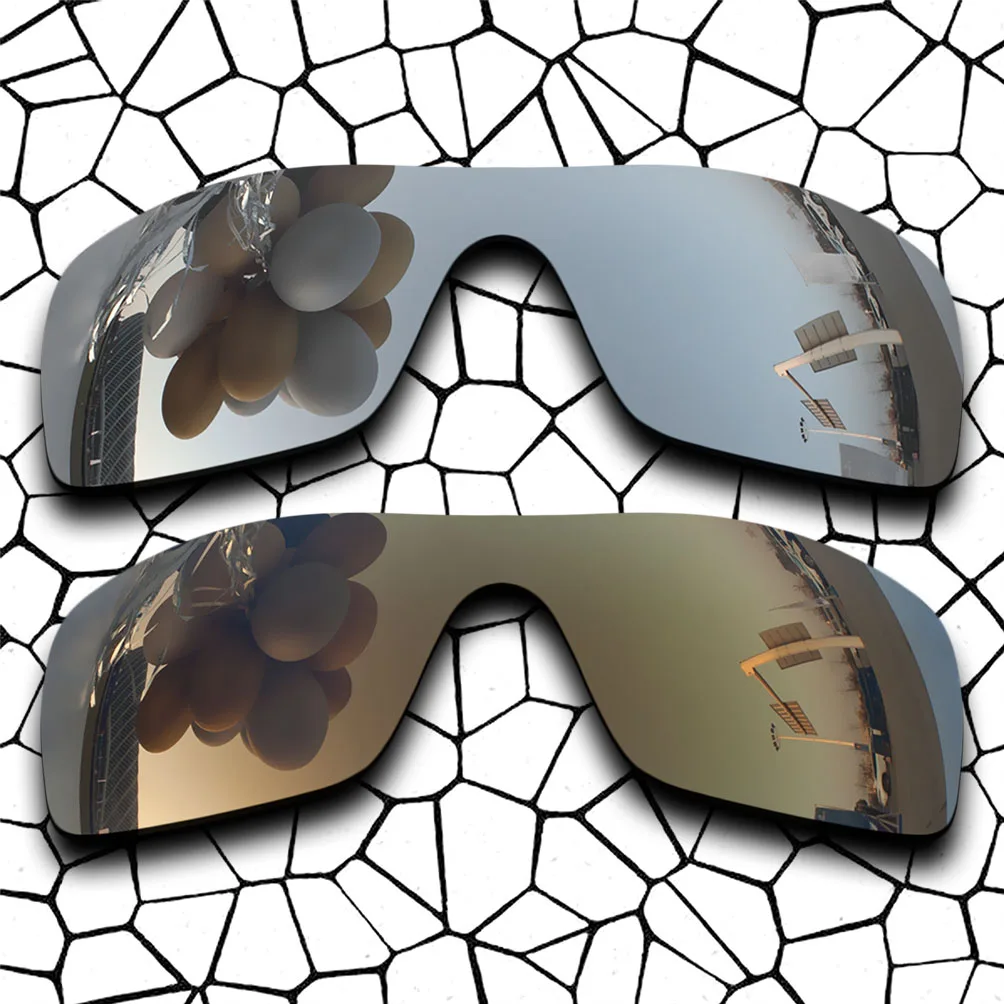 2 Pairs Silver & Copper Lenses Replacement For-Oakley Dart Polarized Sunglasses