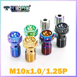 M10X1.0/1.25 Pitch Titanium Banjo Bolt for Brembo Galespeed F901 Adelin AK Brake Caliper Master Cylinder