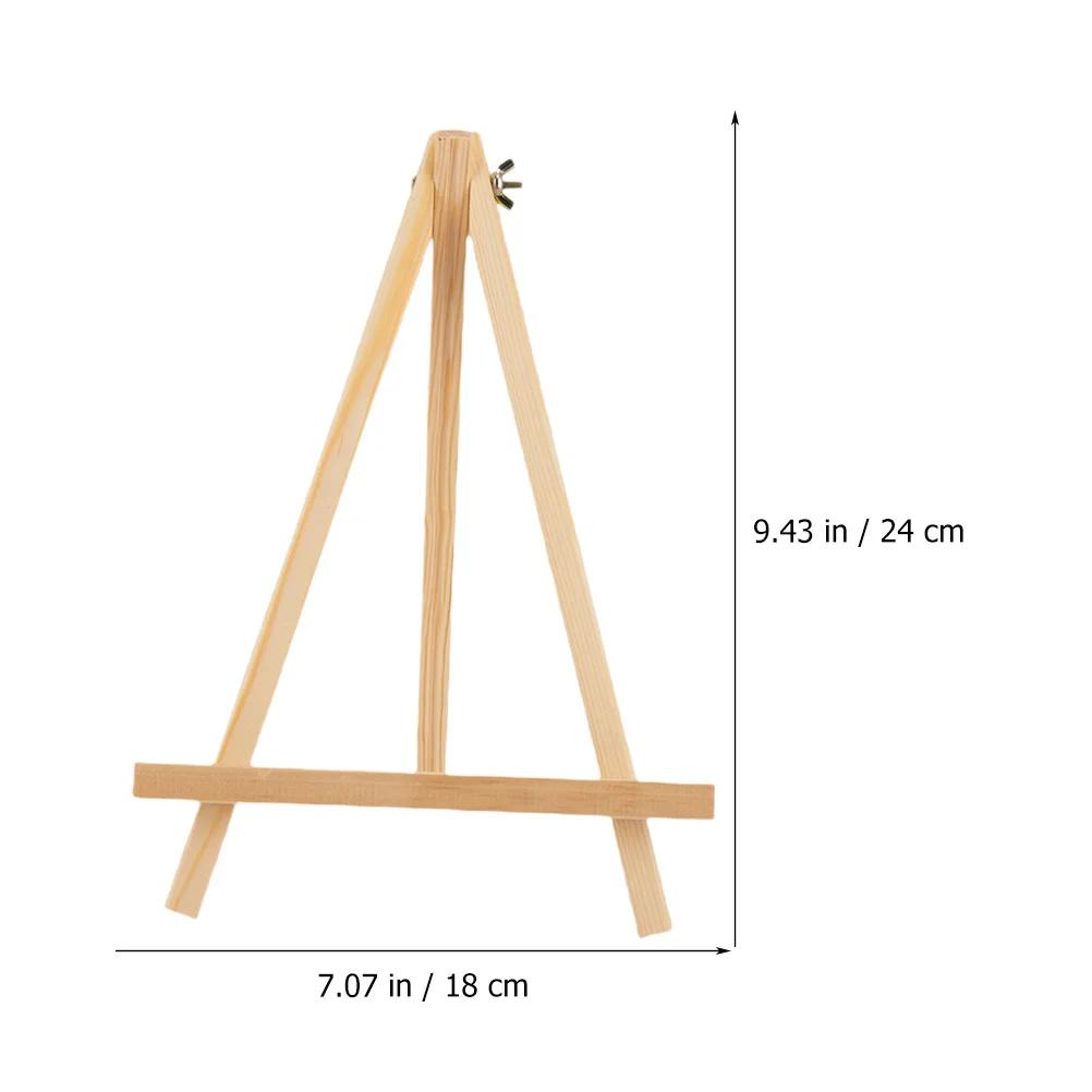 

2pcs Wooden Painting Easels Small Tabletop Display Stand Adjustable Tripod For Classroom Art Canvas Holder Sketching Easel