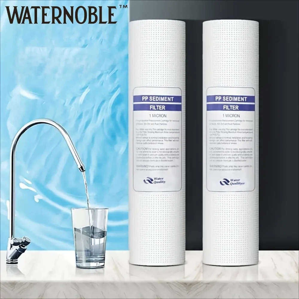 Waternoble 10 Inch X 2.5" Universal PP Cotton Filter Cartridge Water Filter for Perfect Filtration & Water Purification System