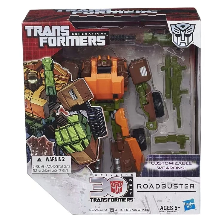 

In Stock Original Hasbro Transformers IDW Generations COMBINE TO FORM ROADBUSTER PROWL 4.0 Super Action Figure Articulated