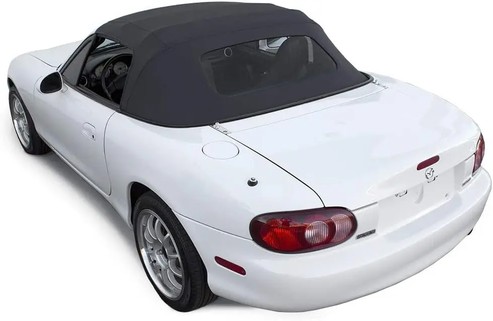 Compatible With Mazda Miata Convertible Top 1990-2005 One-Piece Non-Zippered Heated Glass