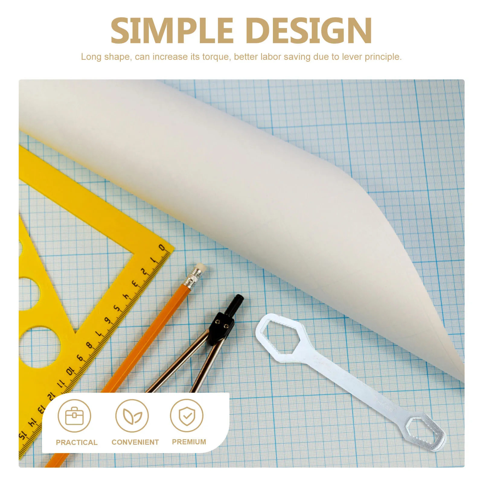 

Universal Wrench 8-24mm Solid Chromium Vanadium Steel Double End Multi Function Repair Tool for Construction Car Bike