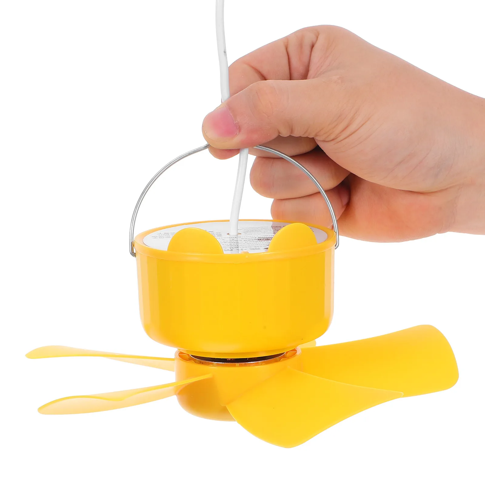 

USB-вентилятор для подвешивания на потолок, бесшумный мини-вентилятор с таймером для спальни, кровати, путешествий, портативное охлаждение