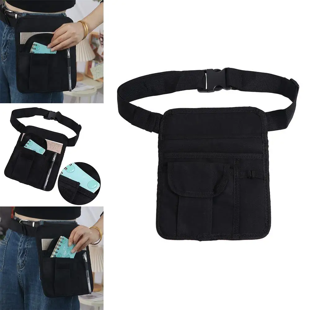 with Adjustable Belt Waiter Waist Money Pouch Bag Check Holder Multiple pockets Restaurant Apron Bag Canvas Lightweight