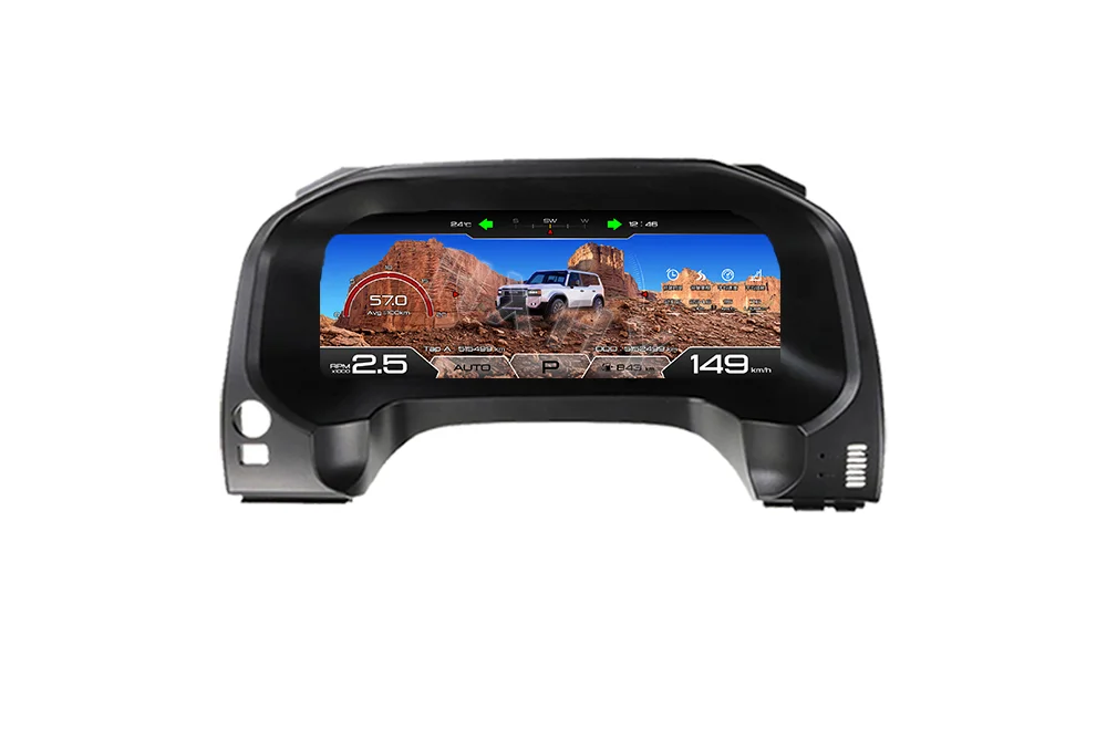 New 2025 Latest Original Car Digital LINUX Instrument Cluster For Toyota Prado 2010-2023 LCD Speedmeters Dashboard player