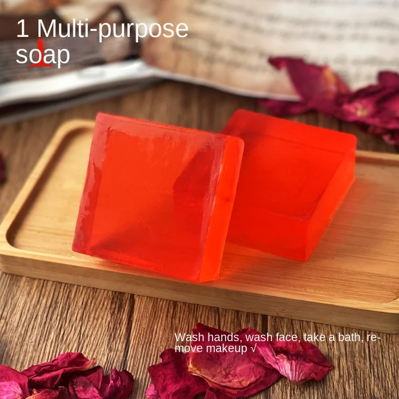 2PCS*80G Natural Rose Oil Soap for Women Bulk Order Moisturizing Facial Cleansing Handmade Soap soap  whitening soap