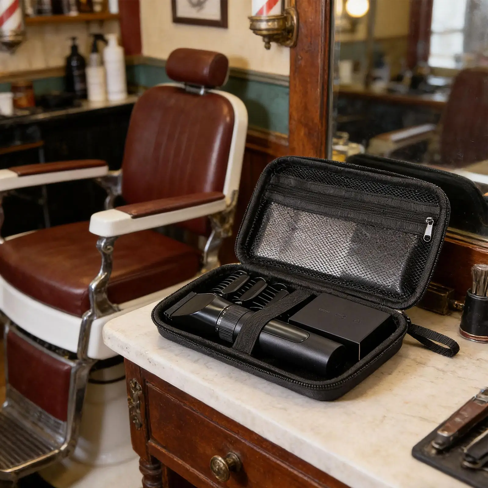 and Trimmer Bag Barber Case Po - Men'S Grooming Organizer incelemesi ve fiyatı