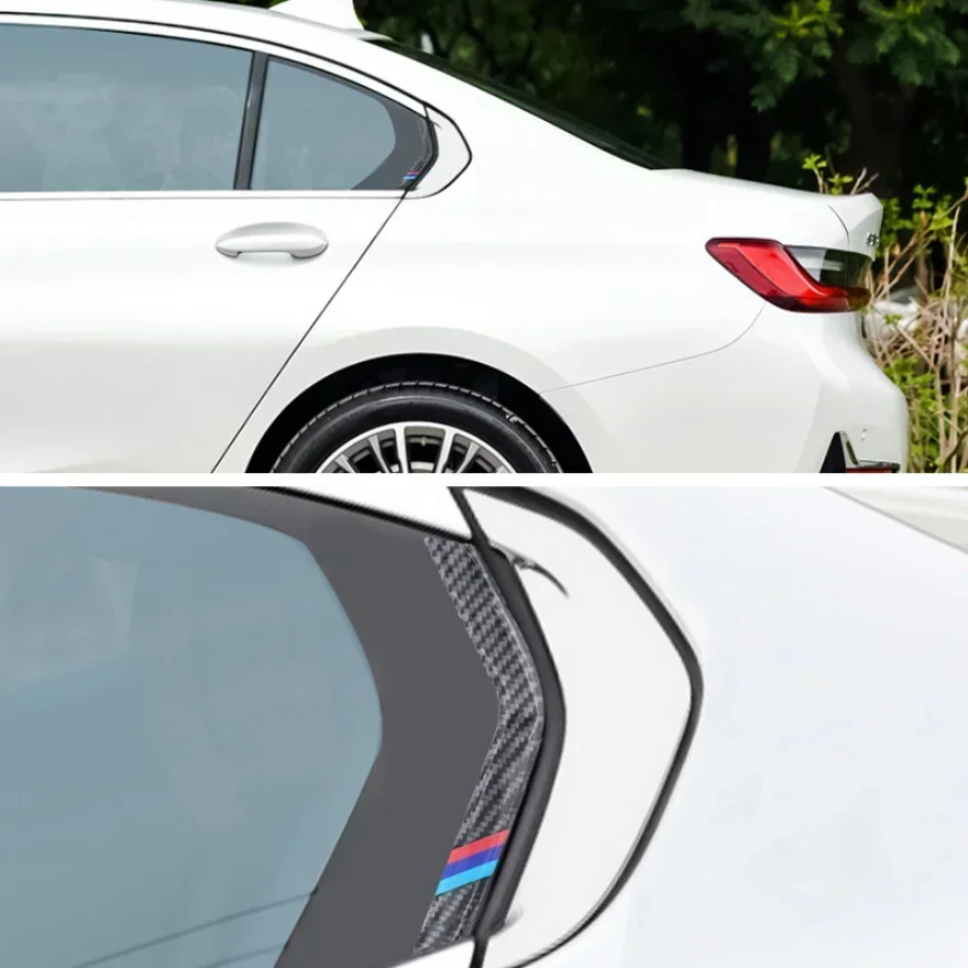 Carbon Fiber Auto Door Waist Line Window Body Side Decoration Sticker For BMW G20 G28 3 Series 2018-23 Car Accessories Exterior