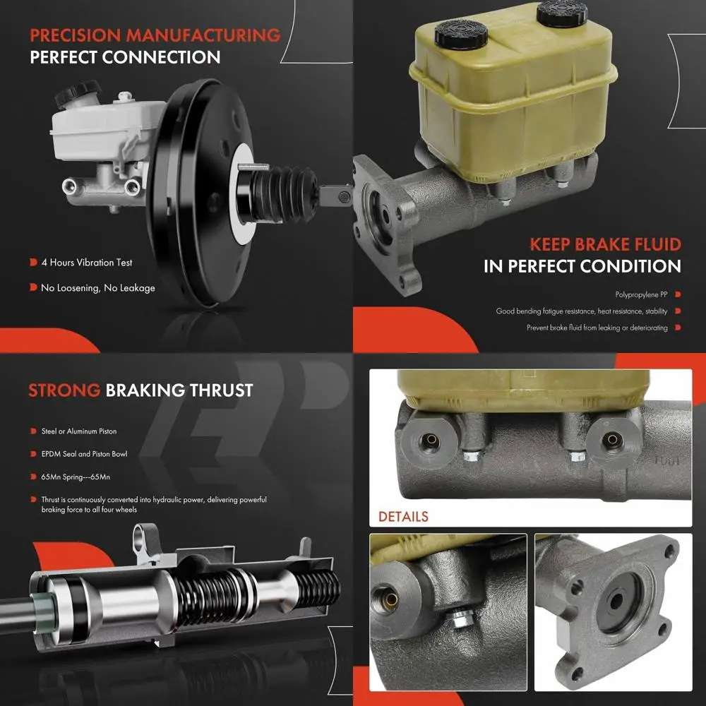 

Главный тормозной цилиндр A-Premium с резервуаром и датчиком, совместимый с автомобилями Chevrolet, GMC и Isuzu — B7 1993-2002, C60 C7