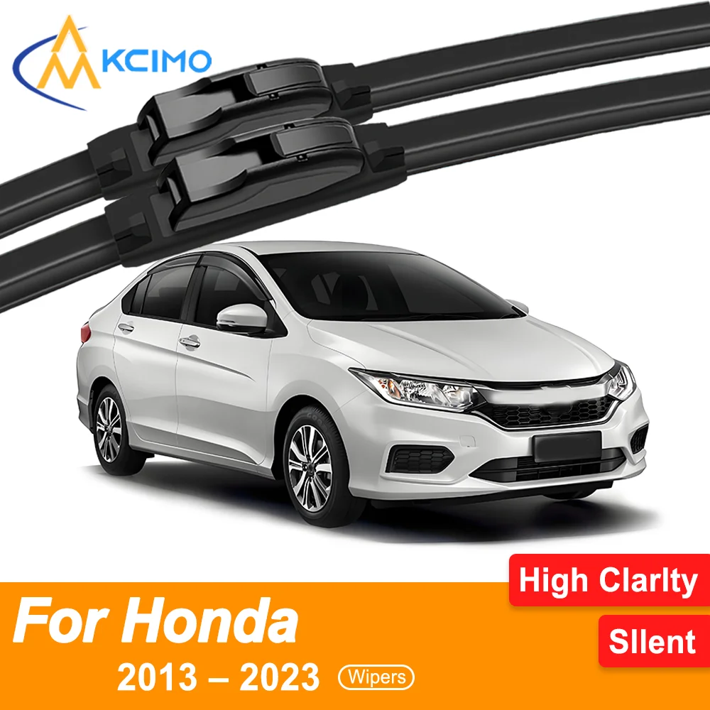 

2 Front Wiper Blades Designed for Honda City 6 GM4/GM5/GM6 2013 – 2023 All-Weather Protection Clear Vision in Rain/Snow/Sun