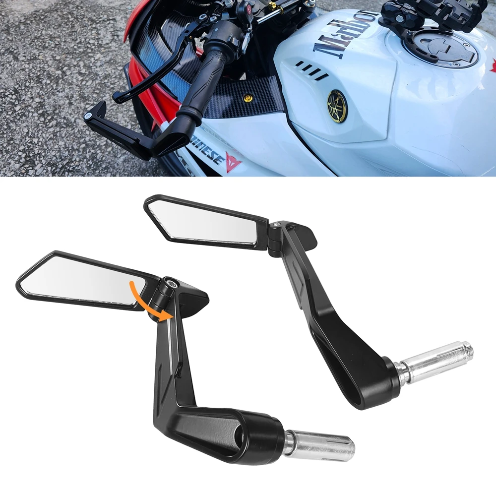 

1 Pair 7/8" 22mm Motorcycle Rearview Mirrors Universal Scooter Bar End Handlebar Mirror Rear View Mirror Accessories