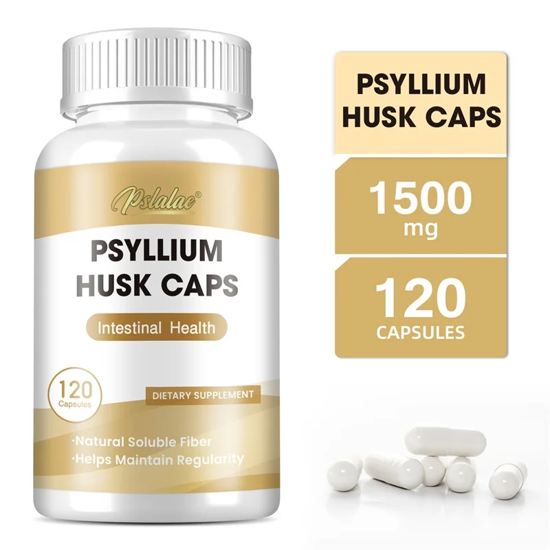 Psyllium Husk Capsules - Supports Intestinal and Digestive Health, Improves Absorption, Enhances Cellular Energy, Non-GMO