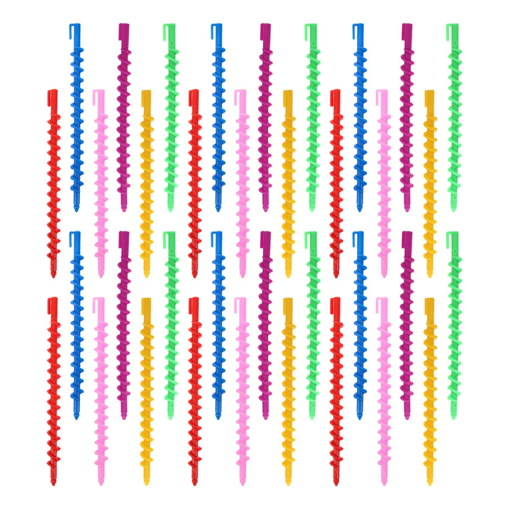 40Pcs Spiral Perm Rods ABS Plastic Curling Rods for Medium Long Hair Effortless Overnight Curls Salon Quality Hairdressing Tool