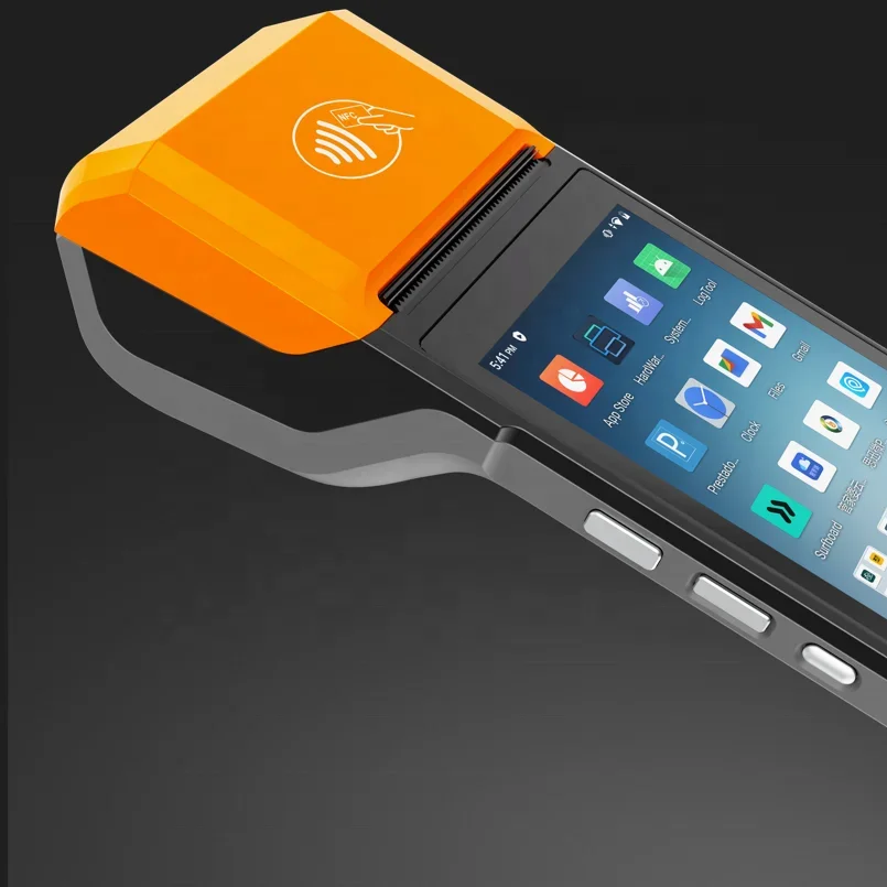 محطة Android POS مع طابعة Wifi 3G GPS Location POS System Wifi POS محمولة باليد