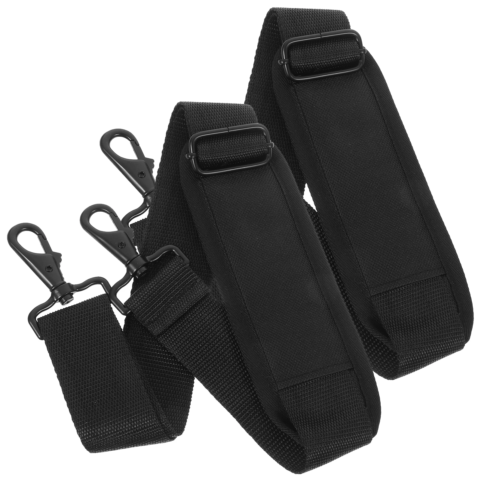 

2 Pcs Black Musical Instrument Bag Strap Belts Shoulder Straps Polyester Cotton Case