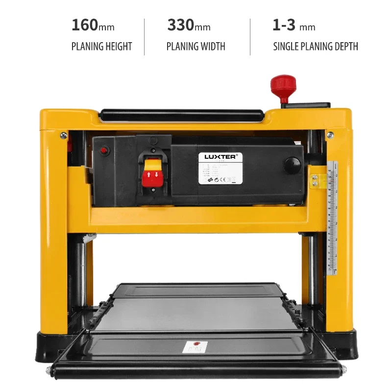 LUXTER 2000W Electric Wood Thickness Planer for Woodworking