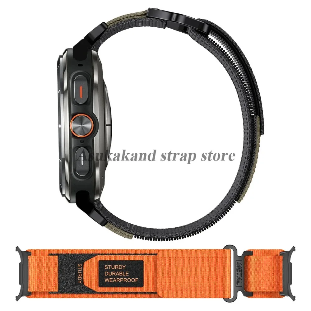 Płócienny pasek do zegarka damskiego do Samsung Galaxy Watch 7 Ultra 47mm Quick, nylonowy pasek z pętlą, męskie sportowe bransolety, miękki nylonowy pasek na nadgarstek