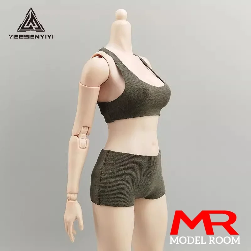 1/6 skala Weibliche Sport Weste Shorts Rohr Top Unterwäsche Kleidung Modell Fit 12'' TBL S07C AT202 AT203 Soldat Action figur Körper