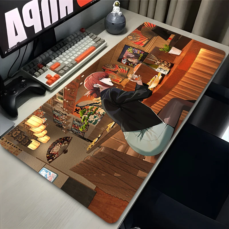 Mousepads Anime Smoking Behind The Supermarket with You Large Non-slip Mouse Pad Gamers Computer Office PC Gaming Accessories