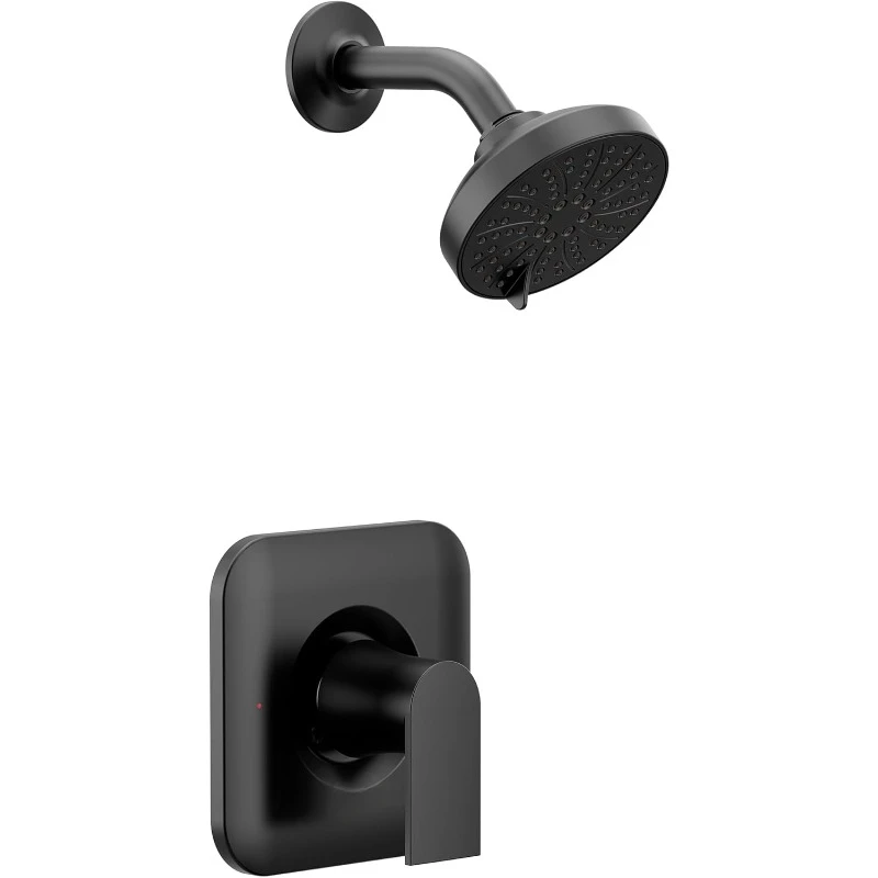 Moen T2472EPBL Genta LX Posi-Temp Pressure Balancing Eco-Performance Modern Shower Only Trim Valve Required, Matte Black