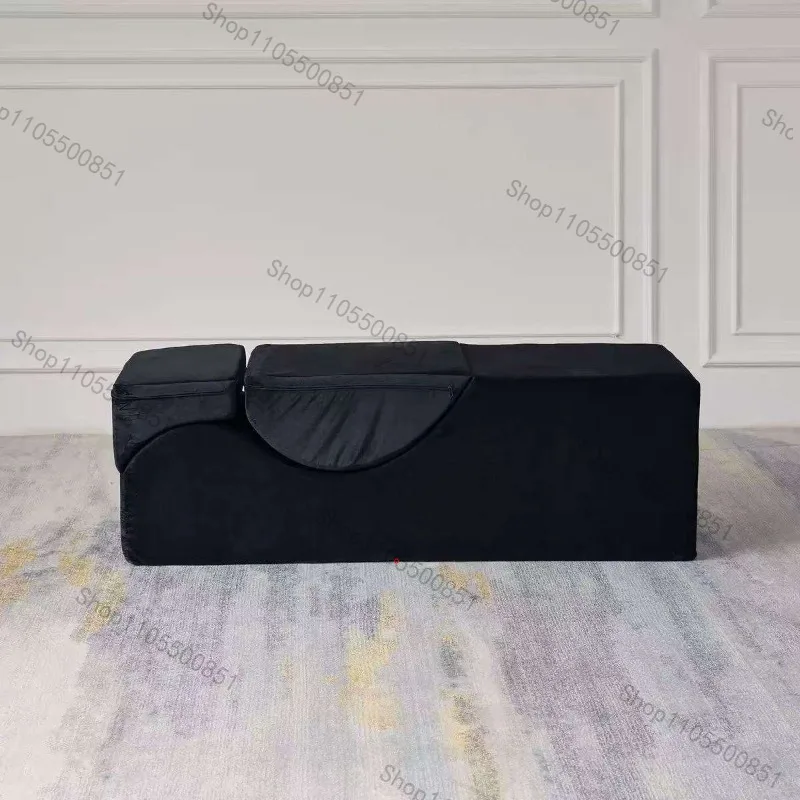 Foldable storage multi-functional massage seat yoga chair wave sofa S-shaped sofa bed view 3