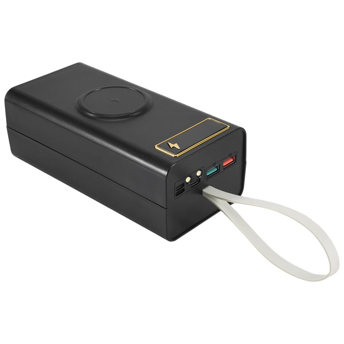 Caja de batería 21X18650, caja de Banco de energía sin soldadura PD-QI con luz, caja de carga de batería 18650, funda DIY portátil desmontable